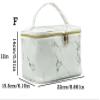ASWRTYJO Marble Texture Travel Wash Up Toiletry Pouch Large Capacity Storage Bag Women Cosmetic Makeup Cosmetic Bags Makeup Organizer Bag view 2