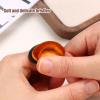 Finger Ring Nail Dust Brush - Fingernail Clean Up Scrubber | Soft Manicure Duster Tools Powder Remover, Toenail Acrylic Dirt Cleaning Gadget for Home Salon Indoor Outdoor Travel view 3