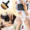 Finger Ring Nail Dust Brush - Fingernail Clean Up Scrubber | Soft Manicure Duster Tools Powder Remover, Toenail Acrylic Dirt Cleaning Gadget for Home Salon Indoor Outdoor Travel view 4