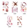 10 Sheets Halloween Temporary Tattoos, Bloody Scar, Stitches & Wound Stickers, Realistic Fake Tattoos for Halloween Makeup & Cosplay, Safe Eco-Friendly Adhesive, Long-Lasting, A-001 A-010 view 4