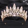 Women's Wedding Crown Rhinestone Crystal Bridal Diadem Pageant Headdress Bride Tiara Hair Jewelry view 2