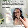 10 Pcs Holographic Multichrome Glitter Freckles Face Tattoos, 2-in-1 Rose-pink Blush and Holographic Laser Temporary Tattoos, Waterproof and Long-lasting Face Makeup Tattoos for Women and Girls view 2