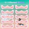 10 Pcs Holographic Multichrome Glitter Freckles Face Tattoos, 2-in-1 Rose-pink Blush and Holographic Laser Temporary Tattoos, Waterproof and Long-lasting Face Makeup Tattoos for Women and Girls view 3