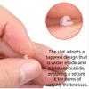 10Pcs Ingrown Toenail Correction Strips Kit, White, Professional Pedicure Straightener Tool view 2