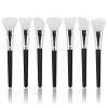 7 Pieces Silicone Face Mask Applicator, Face Mask Brush Silicone Brush for Faces Soft and Flexible Applicator Brushes Facial Masks Spatula Beauty Tool Brushes for Mud Clay Body Lotion Cream (Black) view 1
