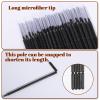 200Pcs Microswabs for Eyelash Extensions Micro Brushes Precision Disposable Lash Mascara Applicators Lint Free Micro Swabs Applicators Wands for Makeup and Personal Care Eye Lash,Brows view 3