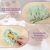 3 PCS Loofah Washcloth Combo 2-in-1, Soap Bar Loofah Exfoliating Shower Pouf with Bar Soap Pocket Body Scrubber Exfoliating Loofa for Women & Men Bath Accessories Cleaning Tool (Green Purple Khaki) view 3