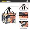 Abstract Girl with Flower Hanging Mens Travel Bag Toiletry with Hook, Designer Waterproof Medicine Bags for Women Must Haves Cruises bolso de para Mujer L view 4