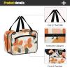 Simple Flowers Retro Hanging Toiletry kit for Men with Hook, Designer Compact Shaving kit Bags for Men for Trip Essentials Toilet bolso de Mano para Hombre L view 4