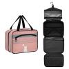 Cartoon Cat and Sunset Hanging Travel Size toiletries kit with Hook, Designer Necessities Brush Bag for Women Traveling Vacation bolso de Mano para Hombre L view 2