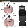 Cartoon Cat and Sunset Hanging Travel Size toiletries kit with Hook, Designer Necessities Brush Bag for Women Traveling Vacation bolso de Mano para Hombre L view 3