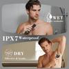 Hatteker 4 in 1 Multifunctional Dual - Head Body Hair Trimmer for Men, IPX7 Waterproof Groin & Body Hair Groomer, Rechargeable Body Electric Shaver Razor view 3
