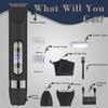 Hatteker 4 in 1 Multifunctional Dual - Head Body Hair Trimmer for Men, IPX7 Waterproof Groin & Body Hair Groomer, Rechargeable Body Electric Shaver Razor view 4