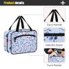 Periwinkle Country Style Valentine Hanging Mens Toiletry Bags for Traveling with Hook, Designer Compact Medicine Bag for Women Cruises bolsos para Hombre L view 4