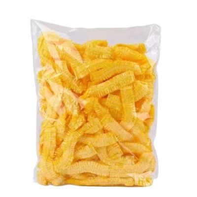 100/200pcs Shower Cap Sauna Disposable Transparent Bonnets Silk Bonnet Beauty Satin Hat Hair Night Hairstyles(Yellow 100 PCS)