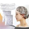 100/200pcs Shower Cap Sauna Disposable Transparent Bonnets Silk Bonnet Beauty Satin Hat Hair Night Hairstyles(Yellow 100 PCS) view 2