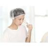 100/200pcs Shower Cap Sauna Disposable Transparent Bonnets Silk Bonnet Beauty Satin Hat Hair Night Hairstyles(Yellow 100 PCS) view 3
