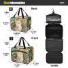 Art Oil Painting Garden Cat Hanging Shaving kit Travel Bag with Hook, Designer Essential Make up Bags for Travel Accessories Camping bolsas de maquillaje para Mujer L view 3