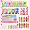 108 PCS Spa Party Supplies for Girls, Spa Kit for Sleepover & Slumber Party, Birthday Gift for Women, Include Facial Masks, Eye Patches, Hand Creams, Lip Balms...Spa Party Favors view 2