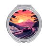 Japanese Car Racing Drifting Makeup Mirror Portable Travel Portable Compact Mirror for Women Men Gifts view 1
