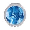 Abstract Blue Marble Tie-dye Makeup Mirror Portable Travel Portable Compact Mirror for Women Men Gifts view 1
