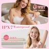 Hatteker 4-in-1 Women's Electric Razor, Dual-Head Body Hair Trimmer for Women, IPX7 Waterproof Rechargeable Bikini Trimmer & Facial Hair Remover for Legs, Armpits, Face, Nose, Eyebrows, Pink view 3
