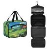 Anime Landscape Hanging Medicine Bag for Traveling with Hook, Designer Foldable Brush Bag for Women Must Haves Bathroom Bolsa para guardar maquillaje L view 2