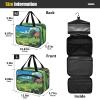 Anime Landscape Hanging Medicine Bag for Traveling with Hook, Designer Foldable Brush Bag for Women Must Haves Bathroom Bolsa para guardar maquillaje L view 3
