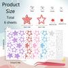 Star Face Gems Self Adhesive Face Rhinestones for Makeup Festival,UHOMENY 5pcs Star Stickers 1pc Polka Dot Sticker Stick On Rhinestones for Face Hair Gems Hair Eye Makeup Nail DIY Crafts view 2