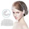 200/400/1000/2000pcs Plastic Disposable Shower Cap, Baking Oil, Hair Dye Shampoo Strip Hat(White 1000pcs) view 3