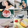 100/200PCS Disposable Shower Cap Waterproof Woman Head Hair Cover Beauty And Hair For Hotels Elastic Plastic(100PCS-60CM) view 4