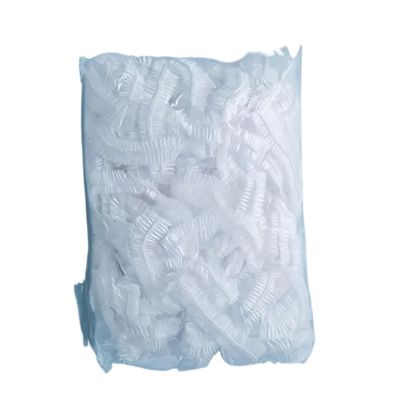 200/600pcs Heavy-Duty Elastic Disposable Shower Caps - Transparent Plastic Travel(200Pcs White)