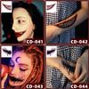 16 Sheets Creepy Smile Halloween Temporary Tattoos - Large 3 * 3.2in Removable Spider and Scary Design Tattoos for Adults and Kids Halloween Makeup & Cosplay Accessories view 3