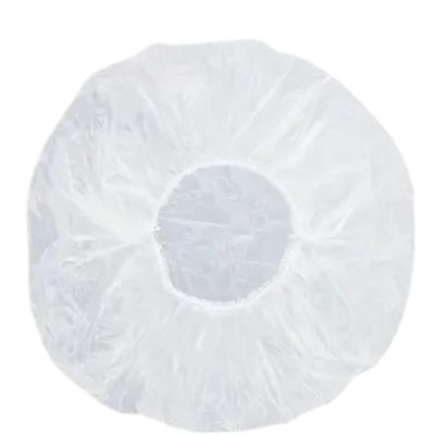 100pcs Large Thick Disposable Shower Caps Elastic Hair Dye Cap For Travel Hotels Hair Salon Barber Shop