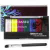 Face Body Paint Kit for Kids Adults,7 Vibrant Colors Water Activated Professional Facepaint with Brush, Non-Toxic for Halloween, Parties, Carnival, School Event, Festivals view 1