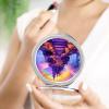 Halloween Pumpkins Haunted House Rainbows Makeup Mirror Portable Travel Portable Compact Mirror for Women Men Gifts view 4