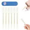 2-in-1 Nasal Hair Cutter, 2025 Upgraded Double Sided Nose Hair Knife, Rotating Nasal Hair Razor Cutter with Ear Picker for Women and Men, 360 Rotating Manual Nose Hair Trimmer (White, 6pcs) view 1
