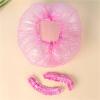 160pcs Shower Cap Head Cover Elastic Plastic Thickened Pink Round Food Kitchen Bathroom Accessories Preservation Bag view 4