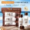 Coconut Shampoo and Conditioner Set,Travel Size Hair & Body Care Trio,Nourishing Shampoo,Hydrating Conditioner & Moisturizing Body Wash for Soft,Shiny Hair & Smooth Skin,Perfect for Vacation,Gym,Hotel view 2