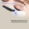 ASHATA Tweezer Light, Eyelash Tweezers Lamp, Mini Gel Curing Light Silicone Cordless Portable Handheld Lash Extension Lamp for Nail Art, Without view 3