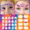28pcs Body Paint Stencils, Premium Reusable Face and Body Paint Templates Kit Suitable for Holiday Party Makeup Temporary Tattoo Art view 3