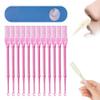 2-in-1 Nasal Hair Cutter, 2025 Upgraded Double Sided Nose Hair Knife, Rotating Nasal Hair Razor Cutter with Ear Picker for Women and Men, 360 Rotating Manual Nose Hair Trimmer (Pink, 12pcs) view 1