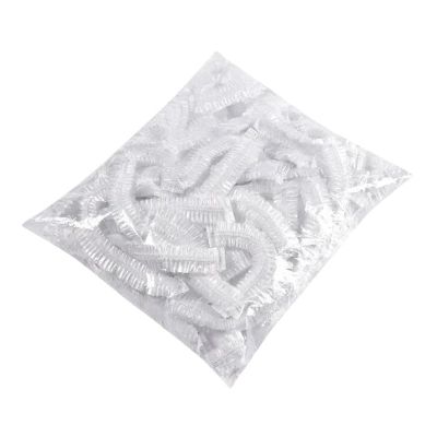 80-800pcs Disposable Shower Bath Cap Plastic Waterproof Woman Head Hair Cover Bathing Hat(800pcs)