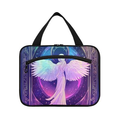 Dreamy Color Tarot Angel Hanging Travel Size toiletries kit with Hook, Designer Accessories Snack Bag for Accessories for Women Camping organizador de maquillaje para L