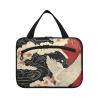 Angel Japanese Pattern Hanging Travel Bag Toiletry kit with Hook, Designer Foldable Toiletry kit for Women Traveling Toilet maleta para maquillaje L view 1