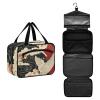 Angel Japanese Pattern Hanging Travel Bag Toiletry kit with Hook, Designer Foldable Toiletry kit for Women Traveling Toilet maleta para maquillaje L view 2