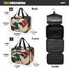 Angel Japanese Pattern Hanging Travel Bag Toiletry kit with Hook, Designer Foldable Toiletry kit for Women Traveling Toilet maleta para maquillaje L view 3