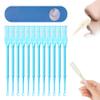 2-in-1 Nasal Hair Cutter, 2025 Upgraded Double Sided Nose Hair Knife, Rotating Nasal Hair Razor Cutter with Ear Picker for Women and Men, 360 Rotating Manual Nose Hair Trimmer (Blue, 12pcs) view 1