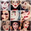 10 Sheets Halloween Temporary Tattoos, Bloody Scar, Stitches & Wound Stickers, Realistic Fake Tattoos for Halloween Makeup & Cosplay, Safe Eco-Friendly Adhesive, Long-Lasting, A-011 A-020 view 2