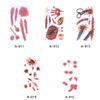 10 Sheets Halloween Temporary Tattoos, Bloody Scar, Stitches & Wound Stickers, Realistic Fake Tattoos for Halloween Makeup & Cosplay, Safe Eco-Friendly Adhesive, Long-Lasting, A-011 A-020 view 3